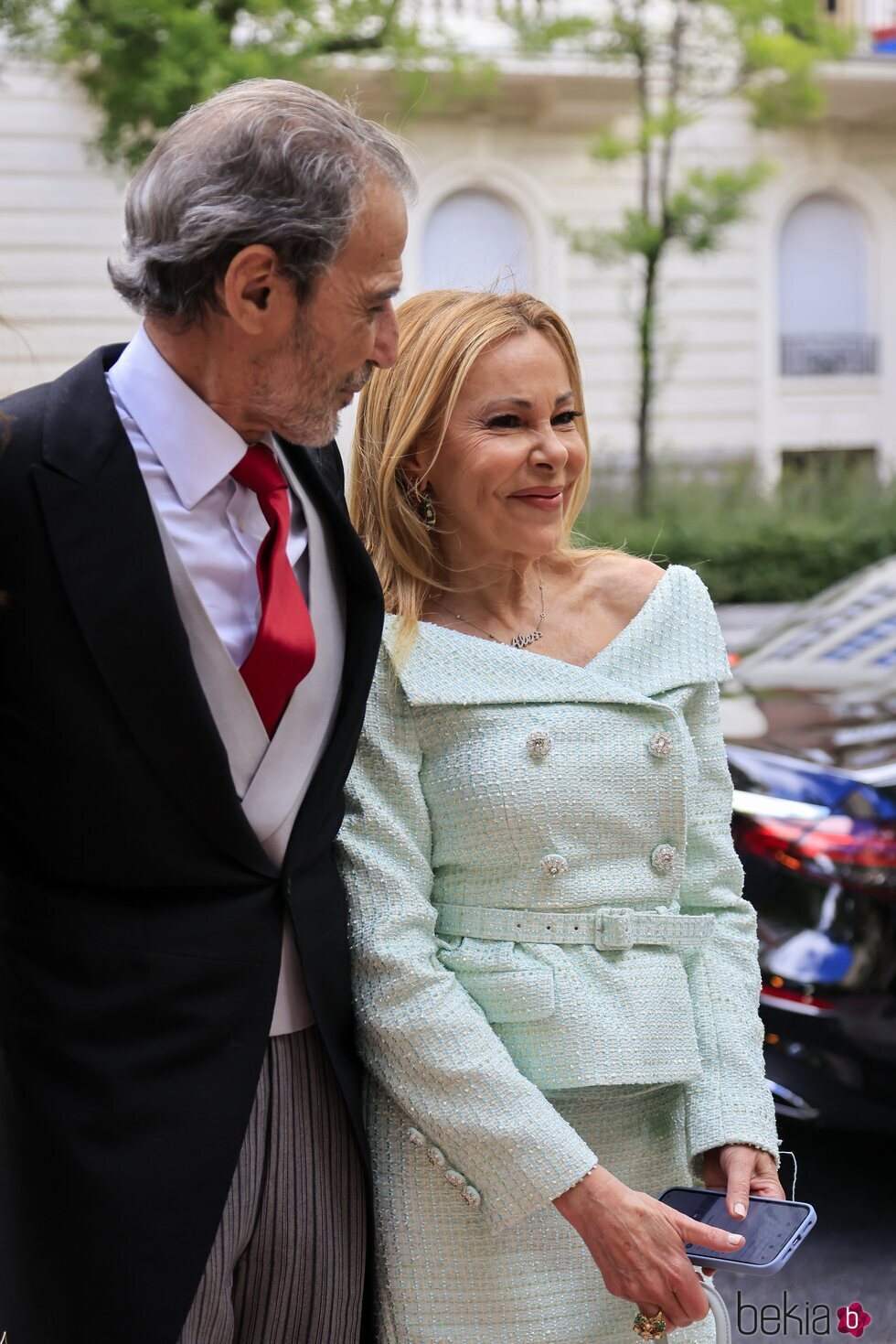 Javier García Obregón y Ana Obregón en la boda de Javier García-Obregón y Eugenia Gil