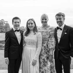 Christian de Dinamarca, Ingrid Alexandra de Noruega, Mette-Marit de Noruega y Federico de Dinamarca