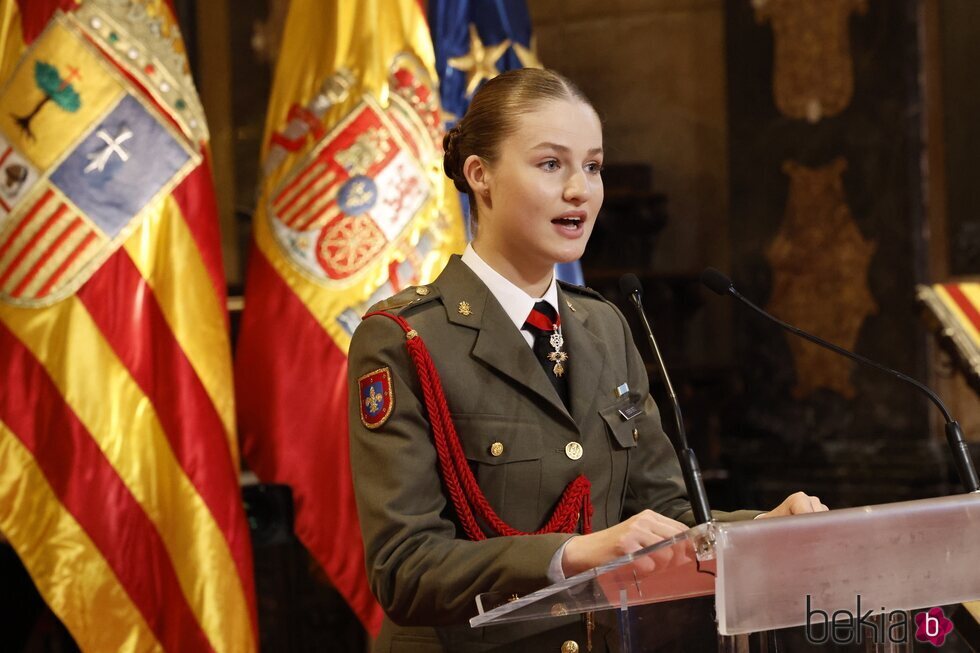 La Princesa Leonor en su discurso en la entrega de la Medalla de Aragón