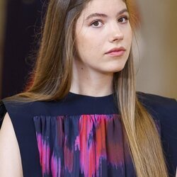 La Infanta Sofía acto de condecoración del mérito civil durante la celebración del décimo aniversario del reinado de Felipe VI