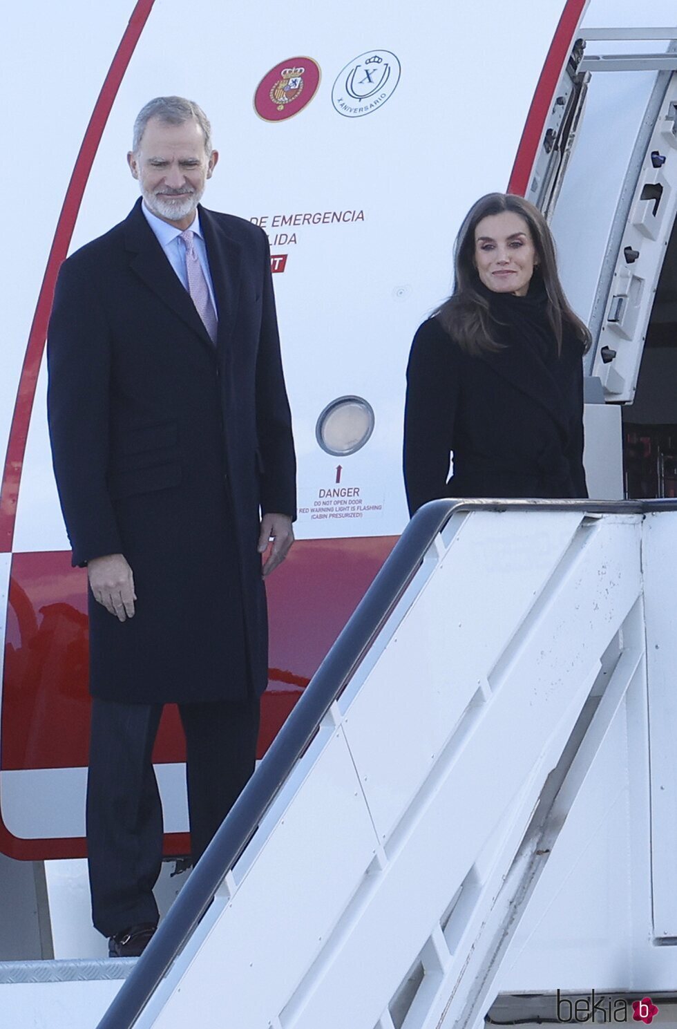 Los Reyes Felipe y Letizia en su despedida con honores al partir a su Viaje de Estado a Italia