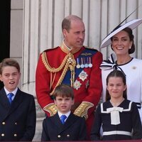 El Príncipe Guillermo y Kate Middleton y sus hijos George, Charlotte y Louis en Trooping the Colour 2024