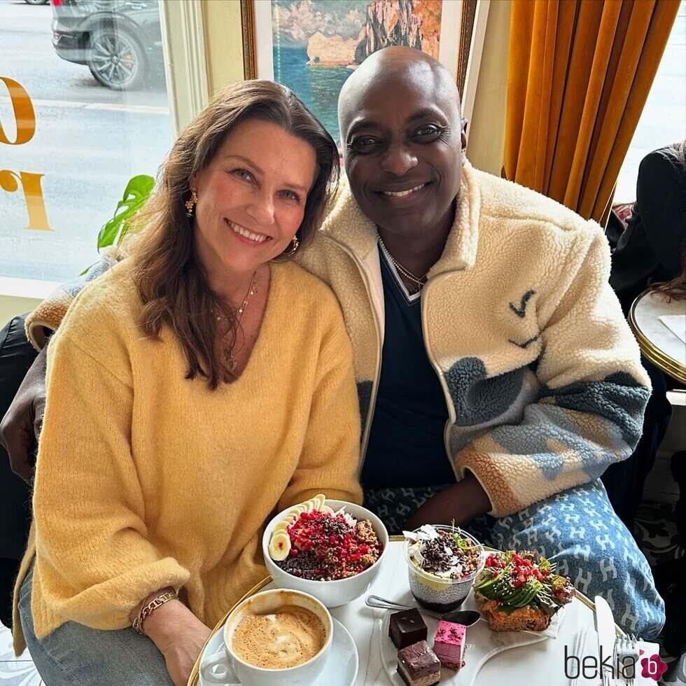 Marta Luisa de Noruega y Durek Verrett en un brunch en Oslo