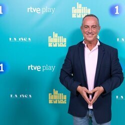 Víctor Sandoval en la presentación de 'La familia de la tele'