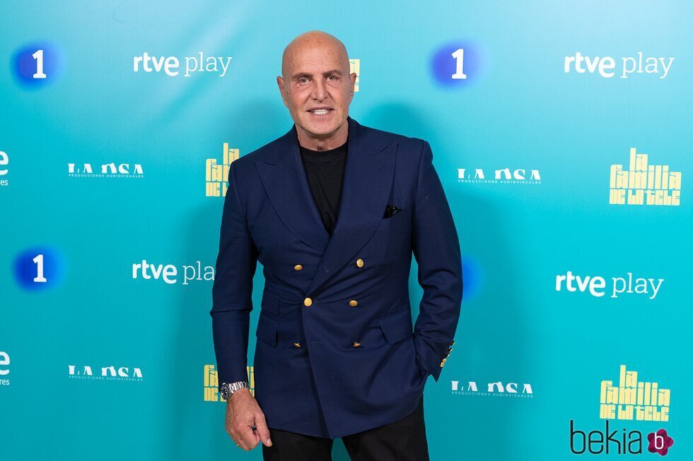 Kiko Matamoros en la presentación de 'La familia de la tele'