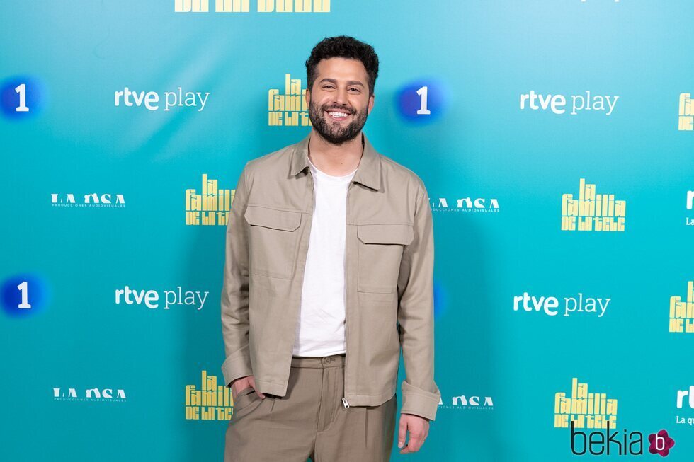 Javier de Hoyos en la presentación de 'La familia de la tele'