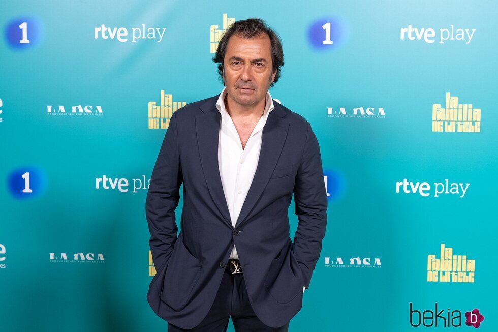 Fernando Pérez en la presentación de 'La familia de la tele'