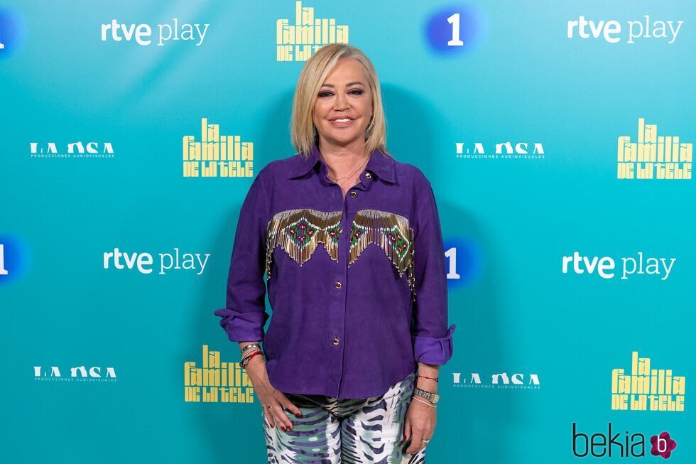 Belén Esteban en la presentación de 'La familia de la tele'