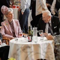 Los Condes Ingolf y Sussie de Rosenborg en el 18 cumpleaños de Isabella de Dinamarca en Aarhus