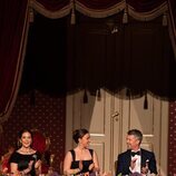 Isabella de Dinamarca en la celebración de su 18 cumpleaños con sus padres en el Teatro Real de Copenhague