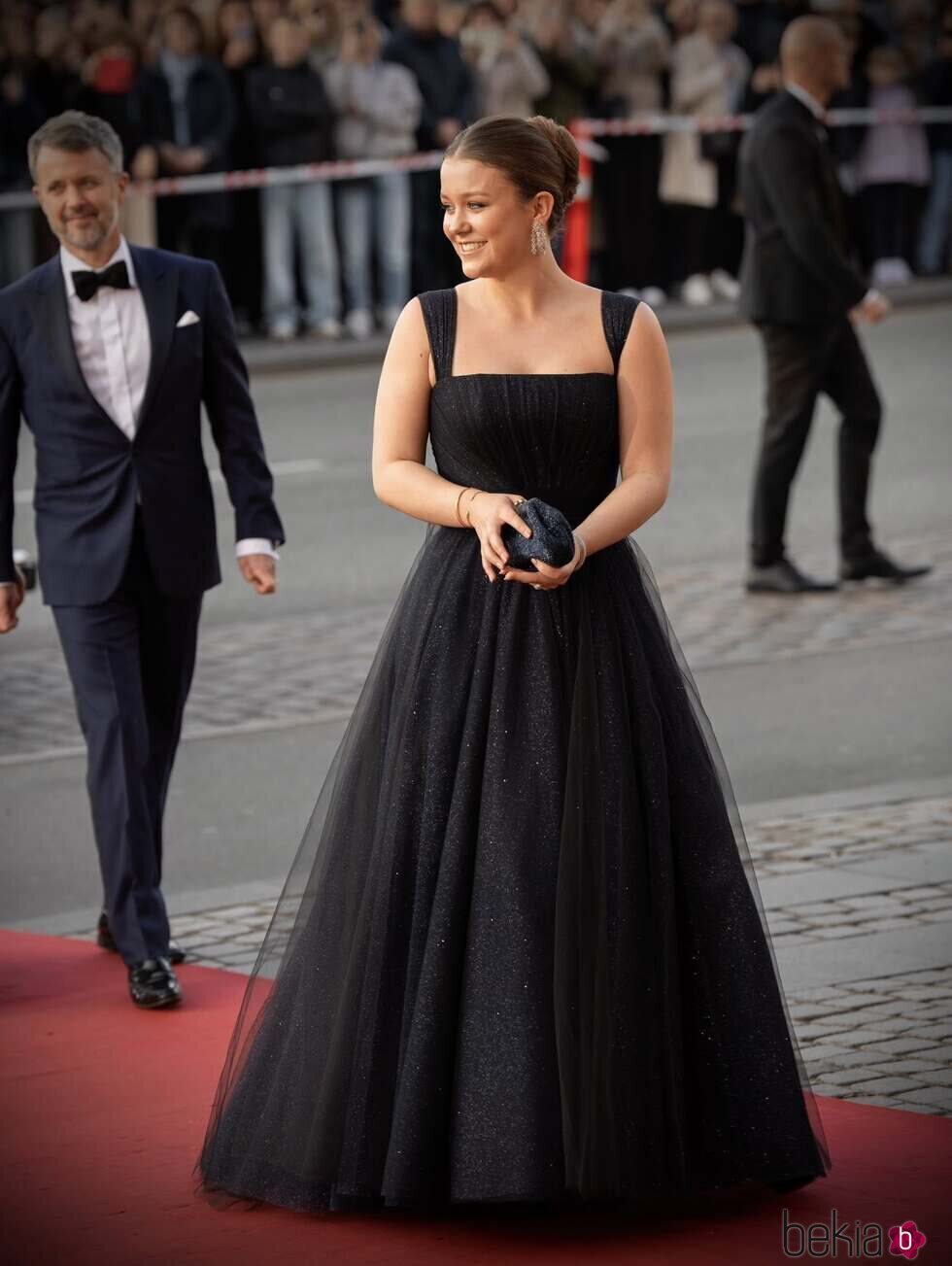 Isabella de Dinamarca en la celebración de su 18 cumpleaños en el Teatro Real de Copenhague