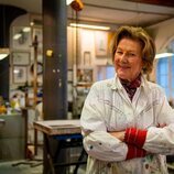 Sonia de Noruega en un taller en Copenhague