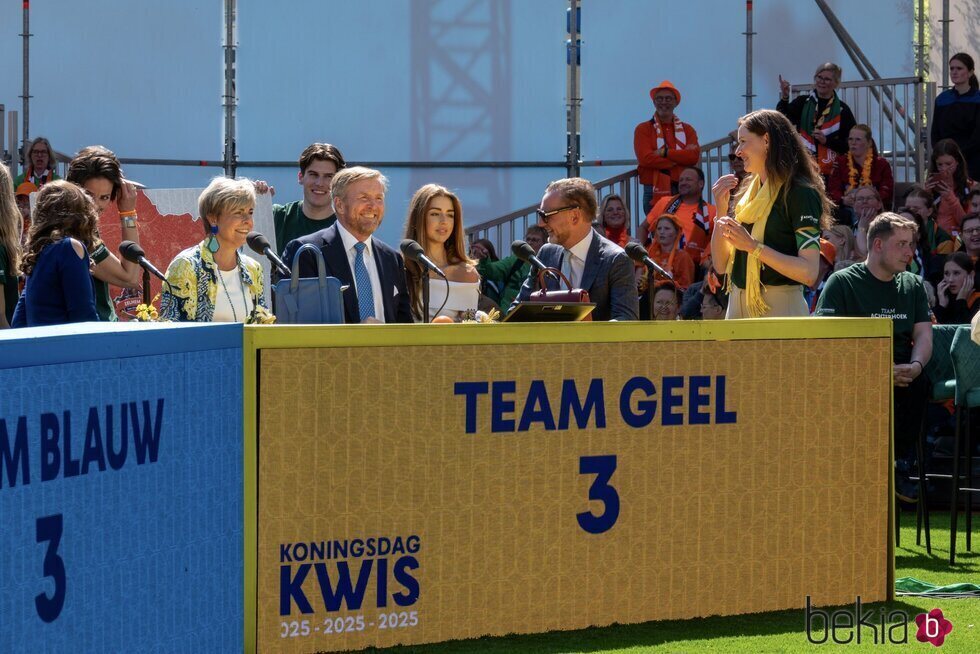 Laurentien de Holanda, Guillermo Alejandro de Holanda y Alexia de Holanda en el Día del Rey 2025