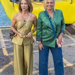María Patiño y Belén Esteban en el gran desfile de 'La familia de la tele'