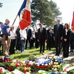 Los Reyes Felipe y Letizia en la ofrenda floral a los republicanos españoles en Mauthausen
