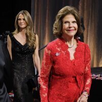 Magdalena de Suecia y Silvia de Suecia en una entrega de premios en Nueva York