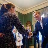 Sverre Magnus de Noruega en su primer acto oficial en solitario