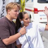 Ingrid Alexandra y Sverre Magnus de Noruega en su primer acto oficial conjunto