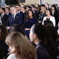 Los Reyes Felipe y Letizia durante el Funeral de Estado en memoria de las víctimas de la DANA