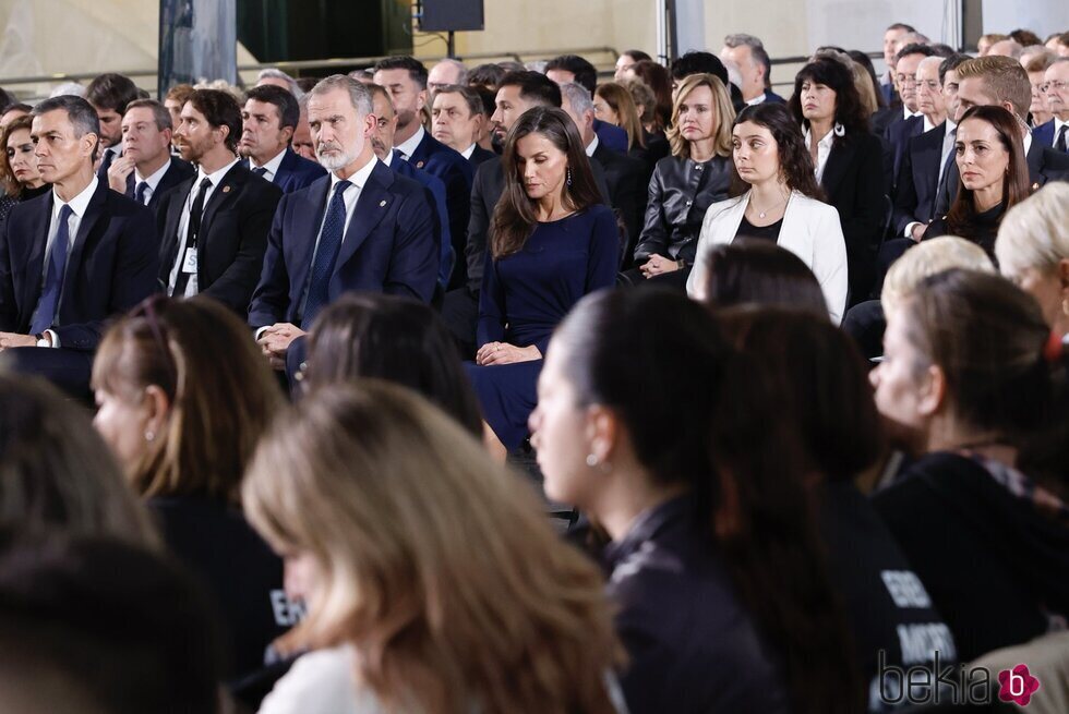 Los Reyes Felipe y Letizia durante el Funeral de Estado en memoria de las víctimas de la DANA