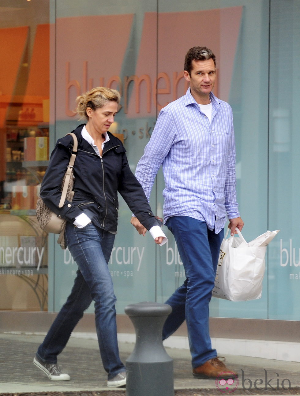 Los Duques de Palma paseando por Washington