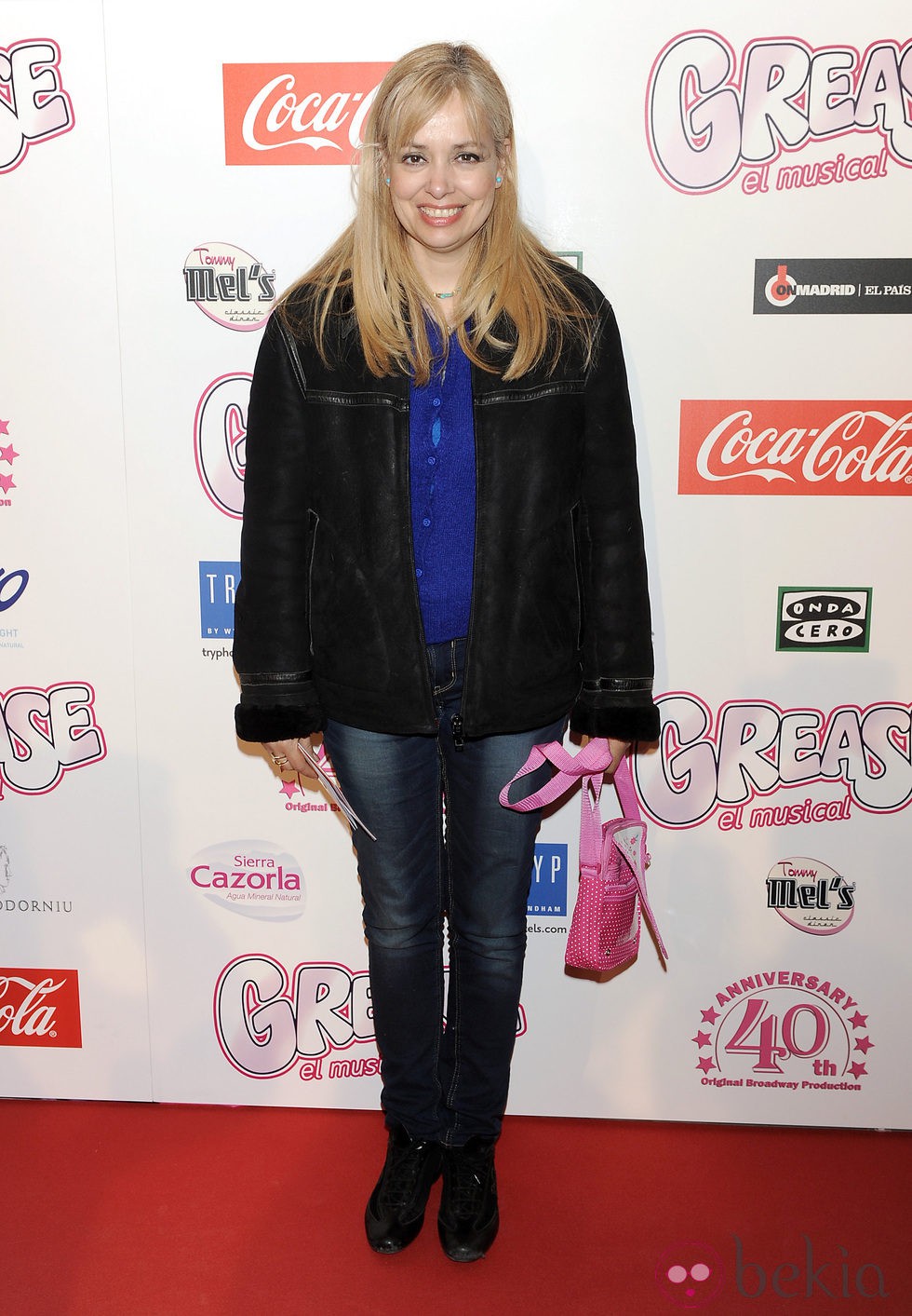 Emma Ozores en el estreno de 'Grease'