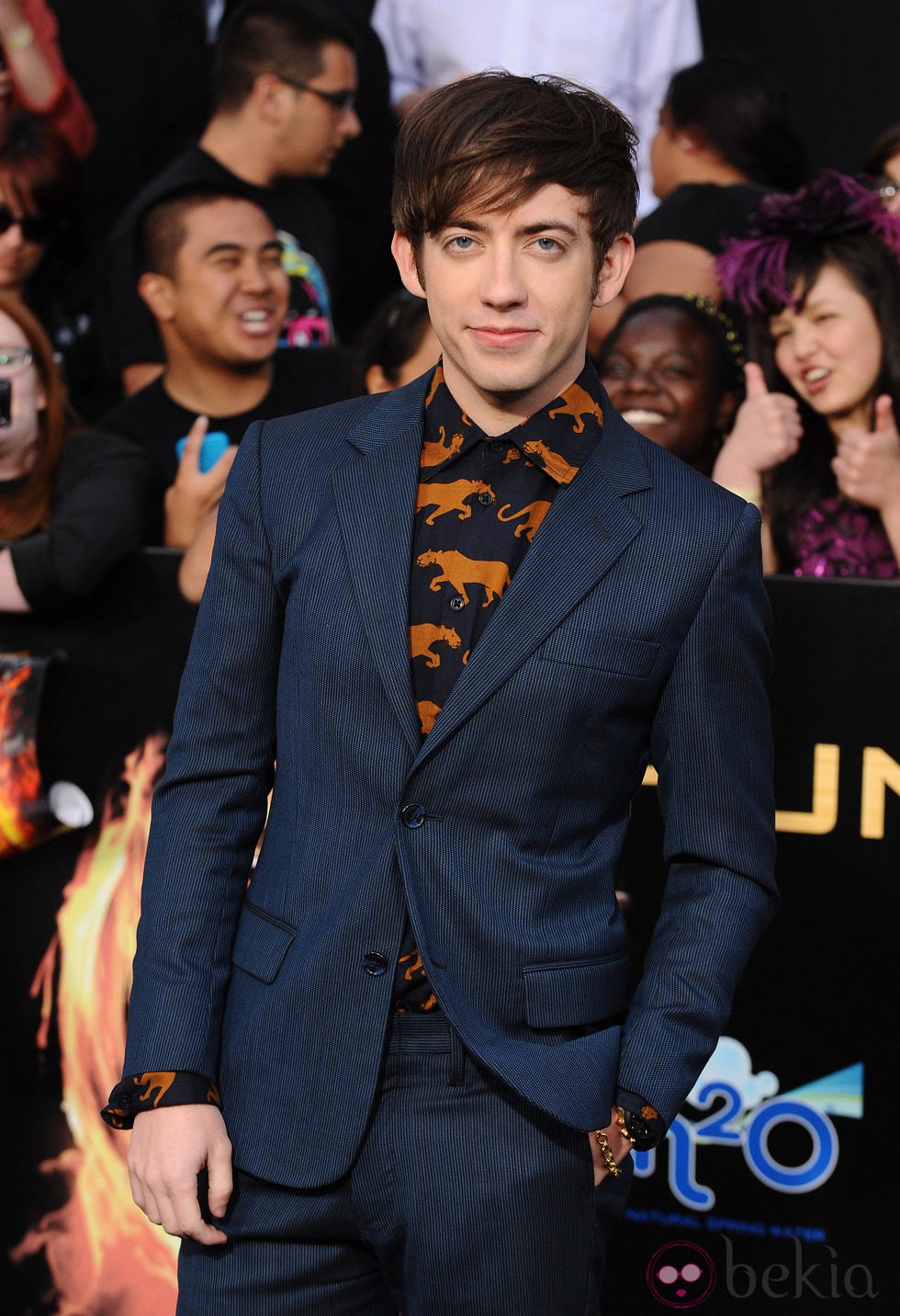 Kevin McHale en el estreno de 'Los juegos del hambre' en Los Ángeles