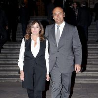 Ana Rosa Quintana y Juan Muñoz en el funeral de María Rosa Soutullo