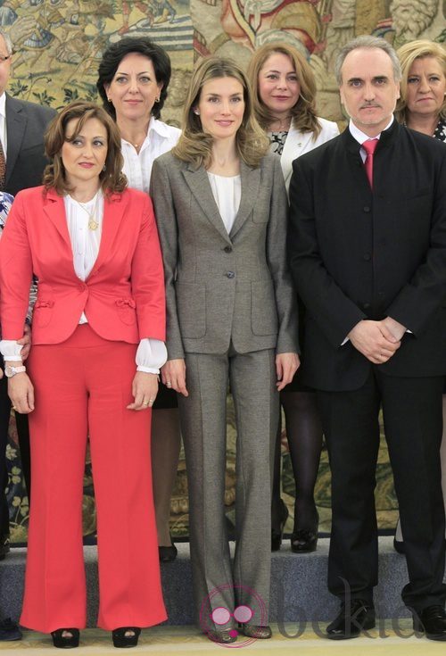 La Princesa Letizia en una audiencia en Zarzuela