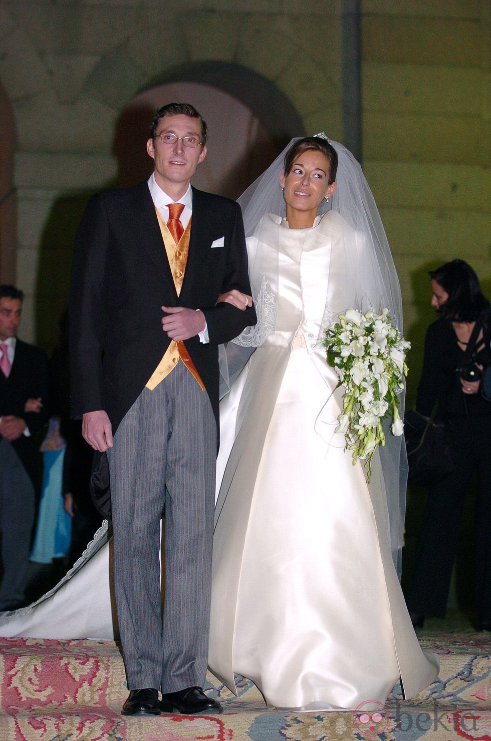 Fernando Gómez-Acebo y Mónica Martín Luque el día de su boda
