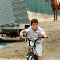 Felipe de Marichalar en bicicleta en un concurso de saltos en 2005
