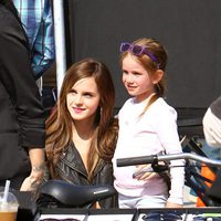 Emma Watson, en el set de rodaje de 'The Bling Ring'