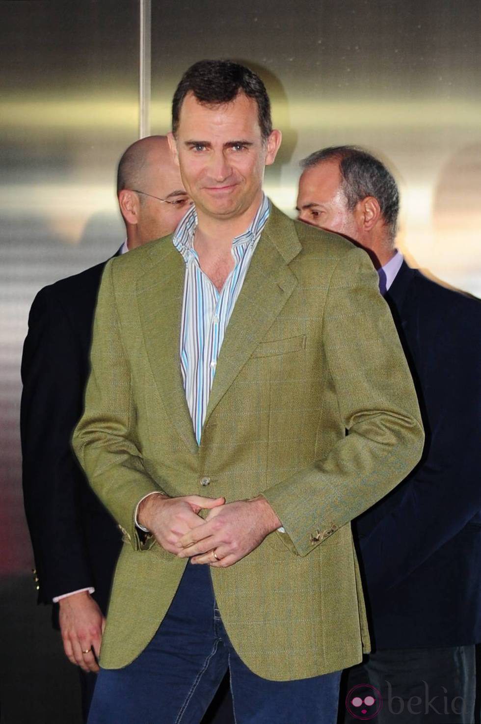 El Príncipe Felipe a su salida del Hospital San José de Madrid