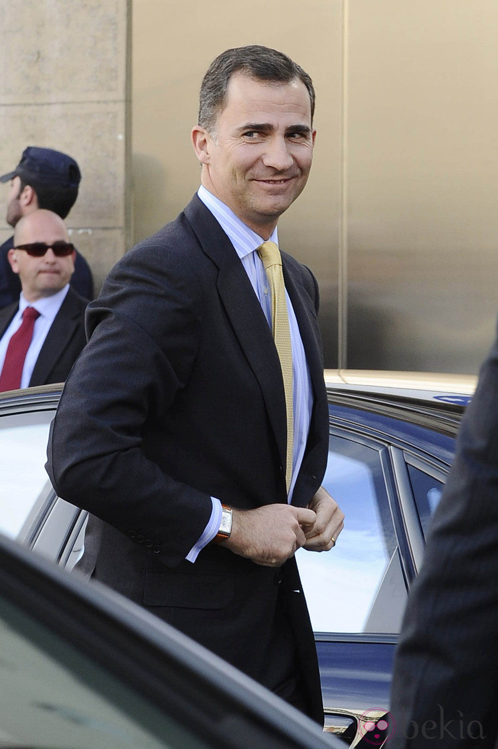 El Príncipe Felipe llega al Hospital San José de Madrid