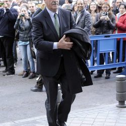 Vicente del Bosque en el partido Real Madrid-Bayern de Munich
