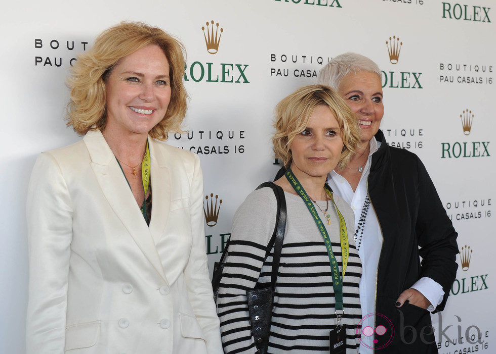 Ana Rodríguez, Eugenia Martínez de Irujo y Rosa Tous en el Conde de Godó 2012