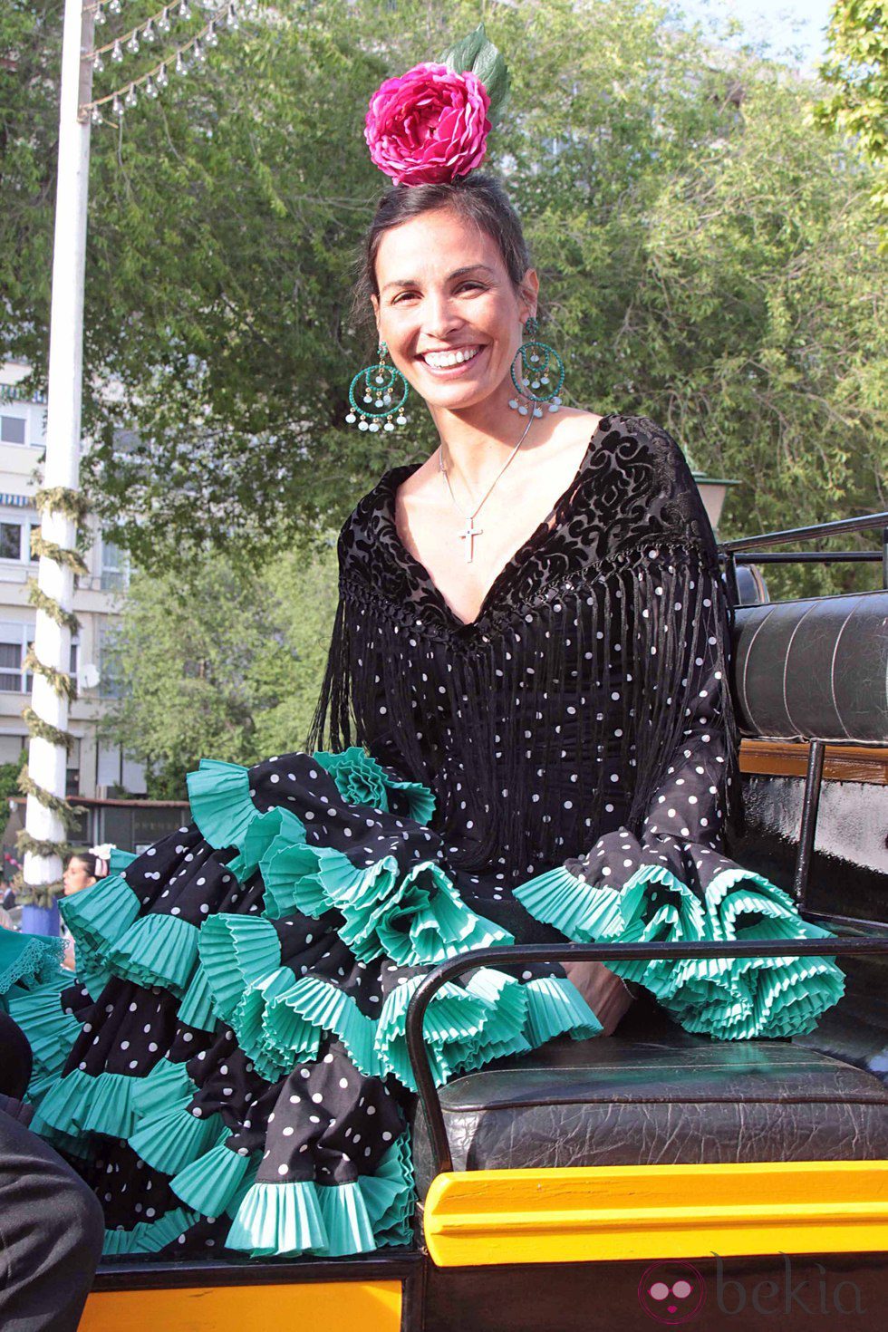 Inés Sastre en la Feria de Abril de Sevilla 2012