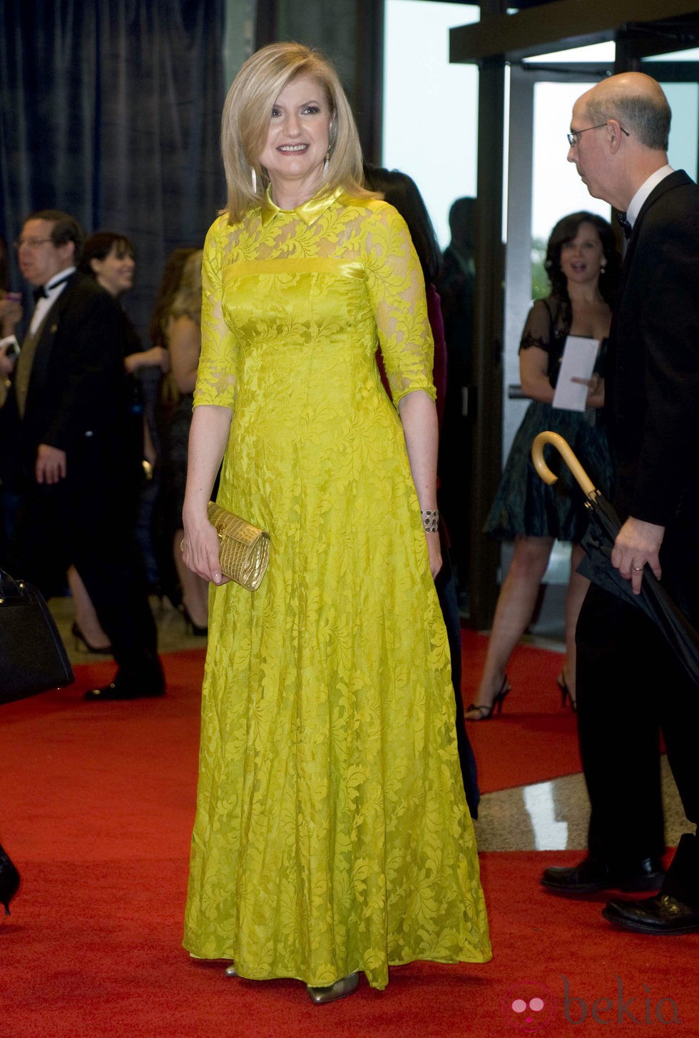 Arianna Huffington en la cena de corresponsales de la Casa Blanca