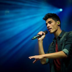 Siva Kaneswaran de 'The Wanted' en concierto