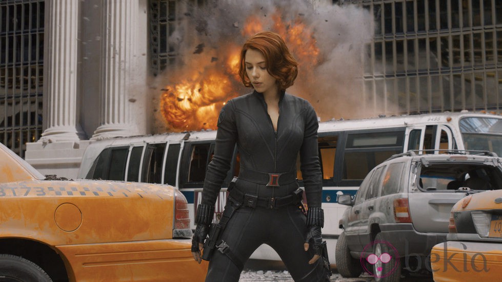 Scarlett Johansson es Viuda Negra en la película 'Los Vengadores'