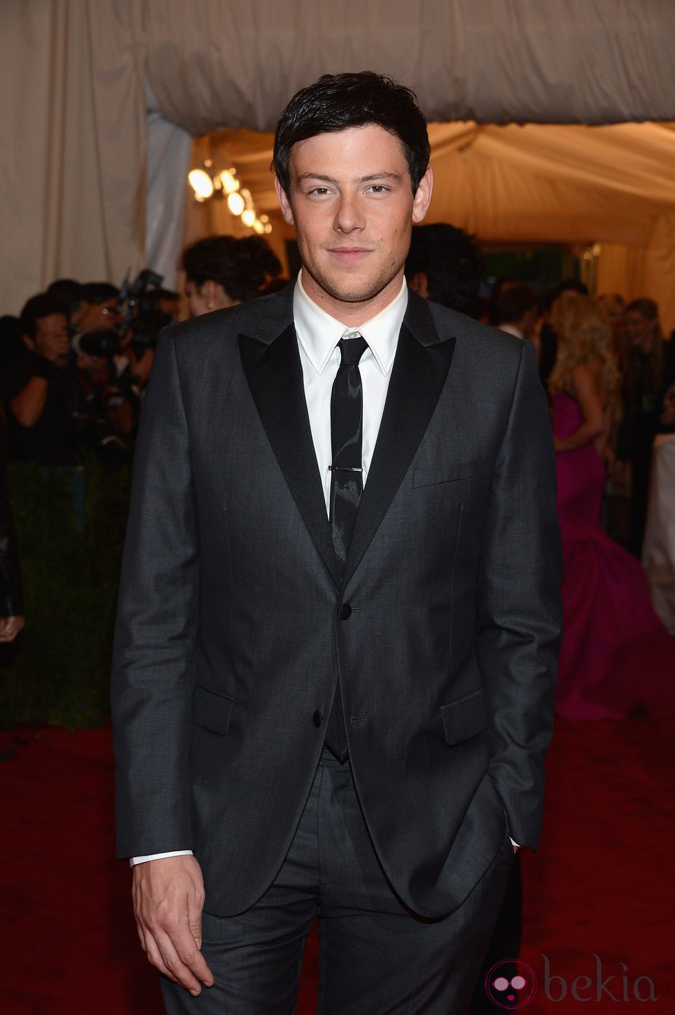 Cory Monteith en la alfombra roja de la Gala del MET 2012