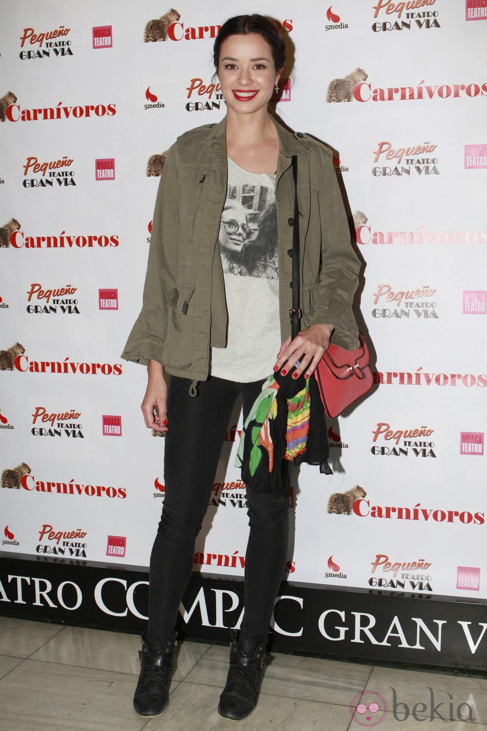 Dafne Fernández en el estreno de 'Carnívoros'