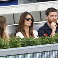 Xabi Alonso y su mujer en el Masters 1000 de Madrid 2012