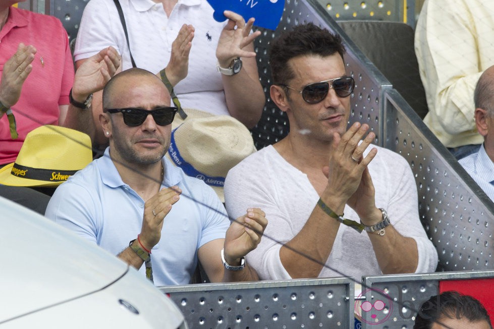 Jesús Vázquez y Roberto Cortés en la final del Masters de Tenis de Madrid 2012