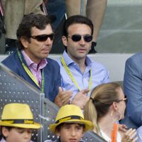 Enrique Ponce en la final del Masters de Tenis de Madrid 2012