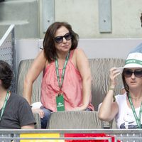 Carmen Machi en la final del Masters de Tenis de Madrid 2012
