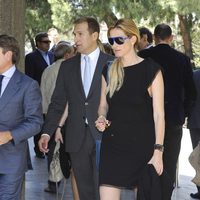 Alejandra Prat en la capilla ardiente de María Ángeles Sandoval, Pitina