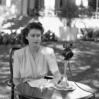Isabel de Inglaterra el día de su 21 cumpleaños