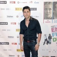 Rubén Sanz en el estreno de la película 'En fuera de juego'