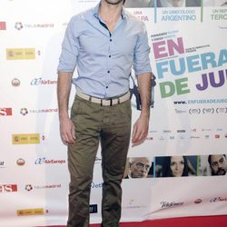 Daniel Muriel en el estreno de la película 'En fuera de juego'